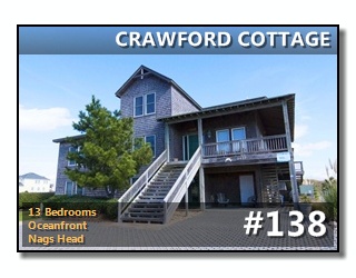 Click to View More Information For Outer Banks Vacation Rental #138, CRAWFORD COTTAGE