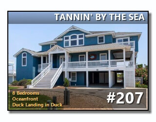 Click to View More Information For Outer Banks Vacation Rental #207, TANNIN' BY THE SEA