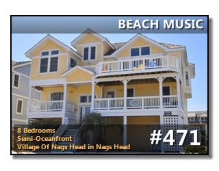 Click to View More Information For Outer Banks Vacation Rental #471, BEACH MUSIC