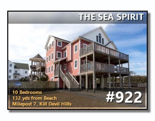 Click to View More Information For Outer Banks Vacation Rental #922, THE SEA SPIRIT
